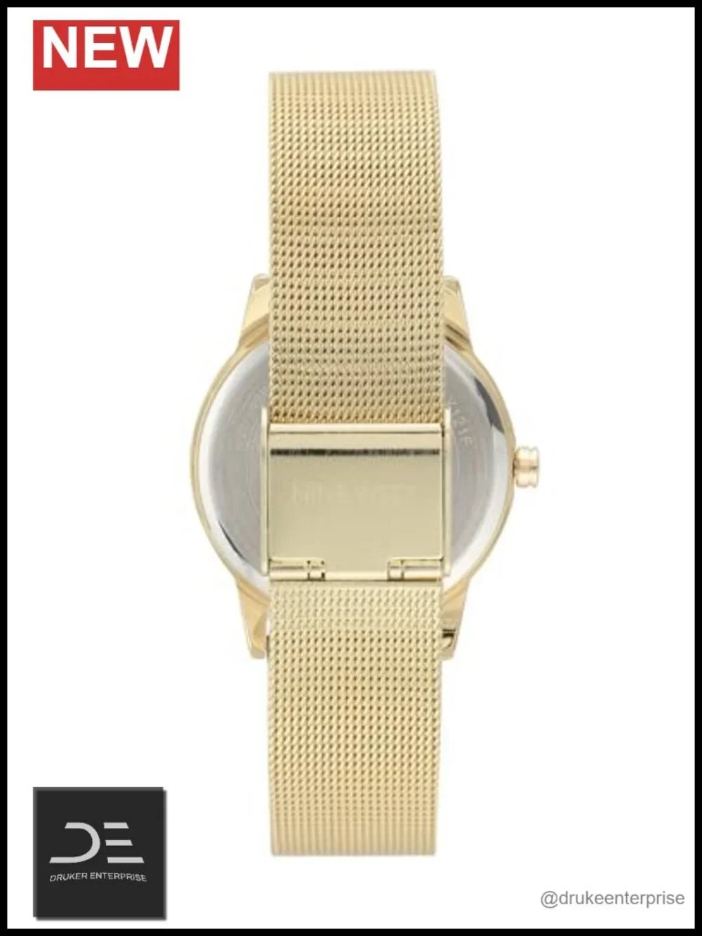 Women's Floral Dial Mesh Bracelet Watch Quartz Adjustable Buckle